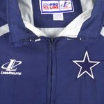 NFL (Pro Line) - Dallas Cowboys Zip-Up Windbreaker 1990s X-Large Vintage Retro Football