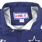 NFL (Pro Line) - Dallas Cowboys Zip-Up Windbreaker 1990s X-Large Vintage Retro Football
