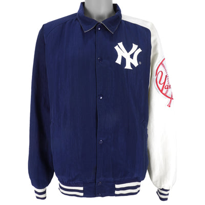 Starter - New York Yankees Button-Up Windbreaker 1990s X-Large