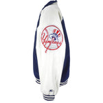 Starter - New York Yankees Button-Up Windbreaker 1990s X-Large Vintage Retro Baseball