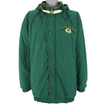 Starter - Green Bay Packers Hooded Jacket 1990s 2X-Large Vintage Retro Football