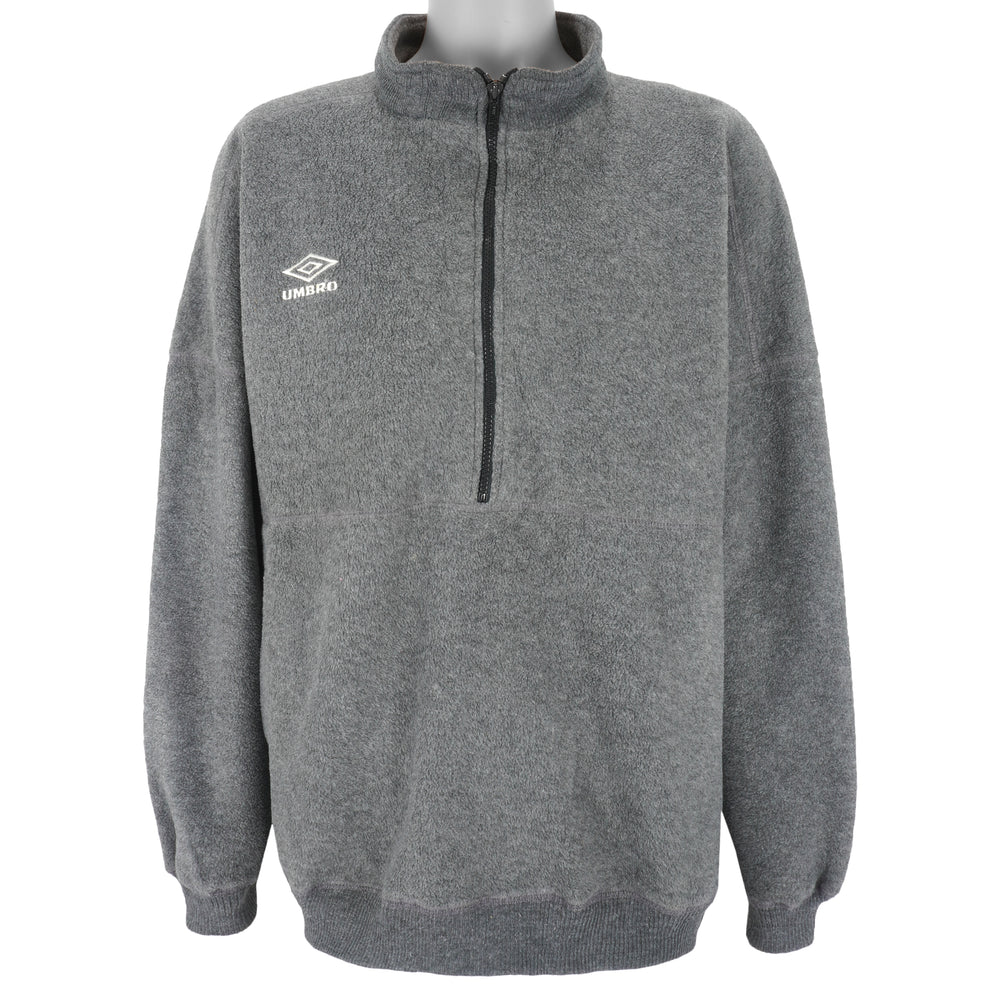 Umbro - 1/2 Zip Embroidered Sweatshirt 1990s X-Large Vintage Retro