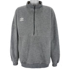 Umbro - 1/2 Zip Embroidered Sweatshirt 1990s X-Large Vintage Retro