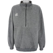 Umbro - 1/2 Zip Embroidered Sweatshirt 1990s X-Large Vintage Retro
