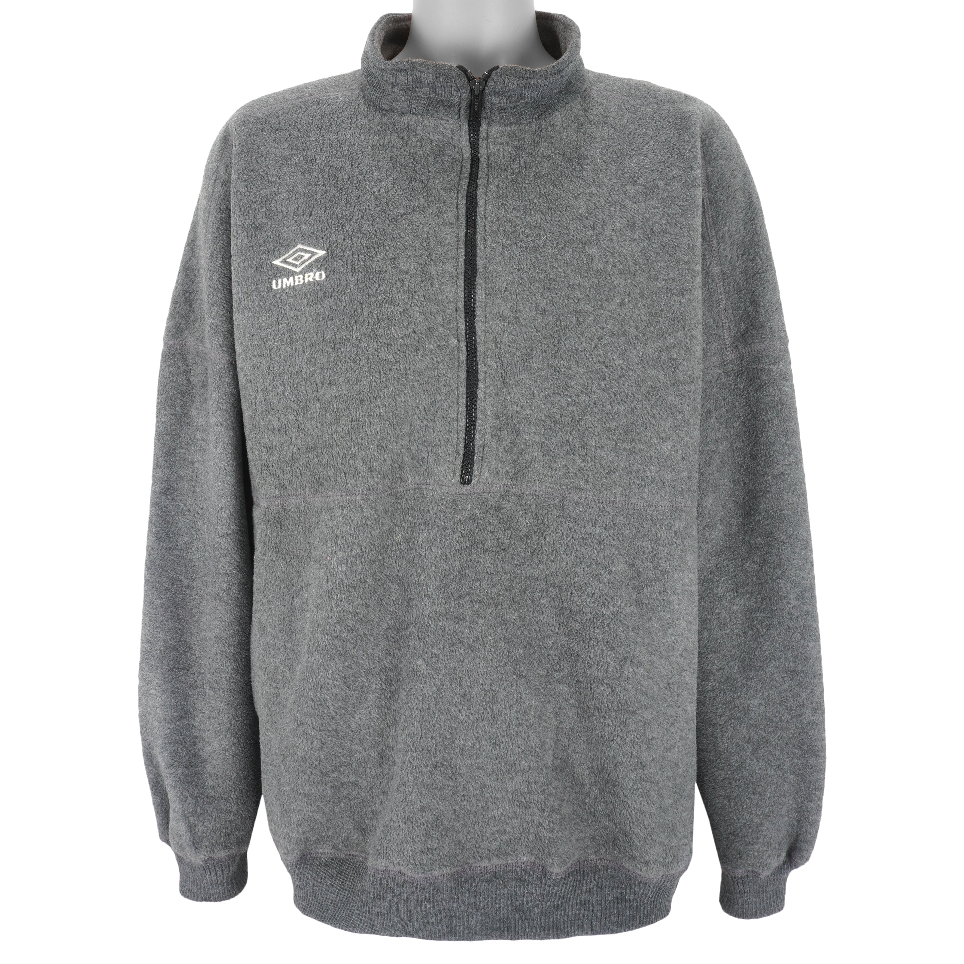 Umbro - 1/2 Zip Embroidered Sweatshirt 1990s X-Large Vintage Retro