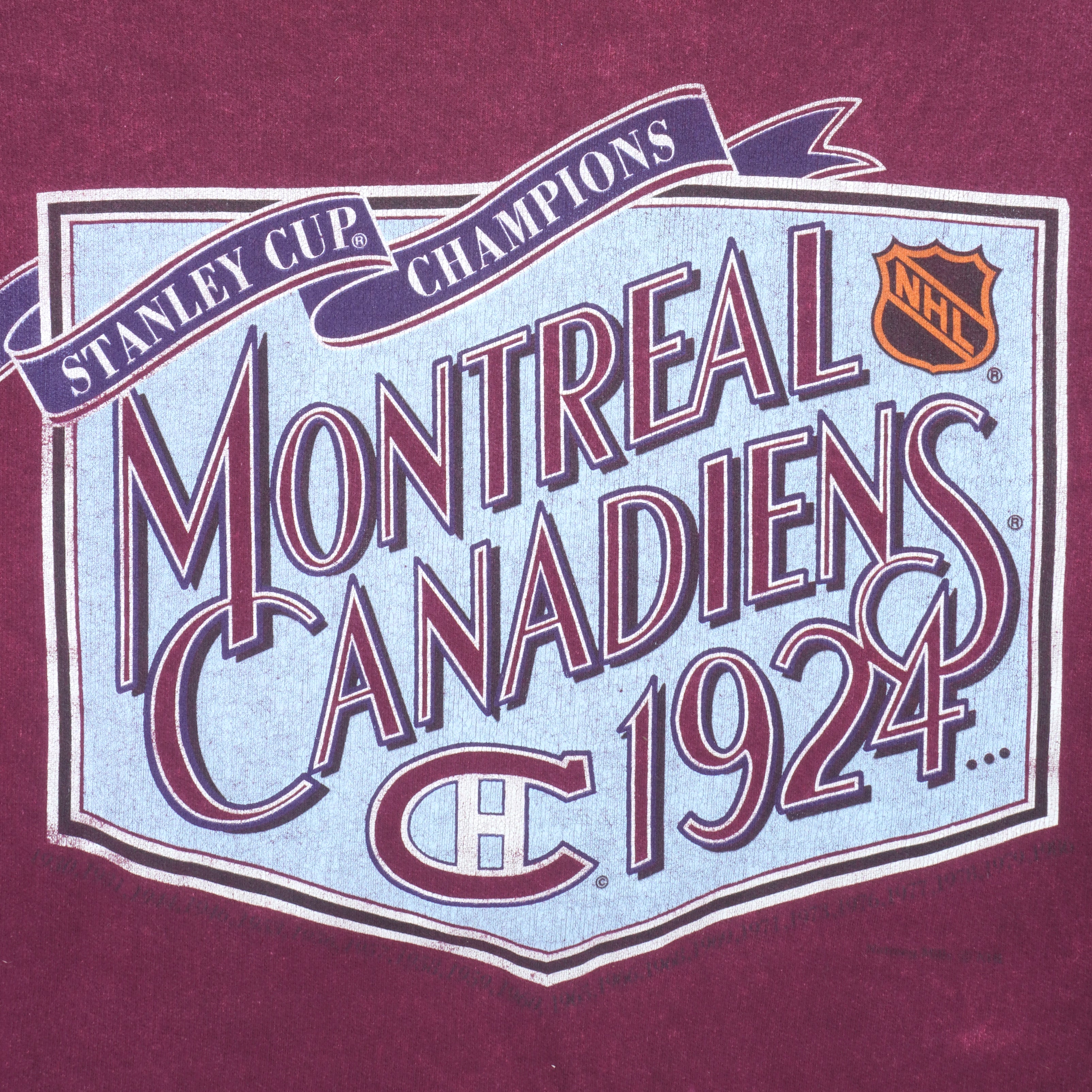 NHL (Nutmeg) - Montreal Canadiens Crew Neck Sweatshirt 1990s X-Large Vintage Retro Hockey