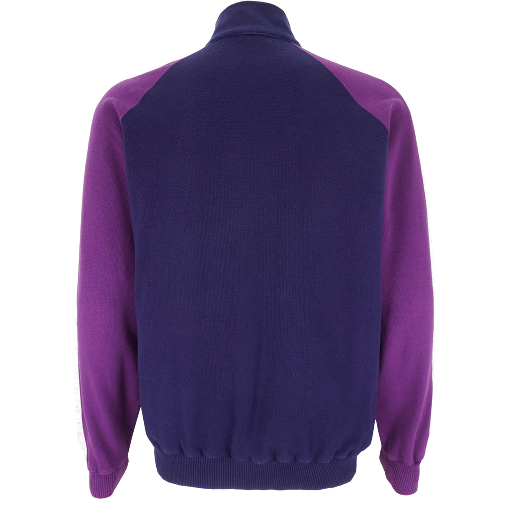 Nike - Purple & Blue 1/4 Zip Sweatshirt 1990s Large Vintage Retro