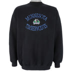 NBA (Logo 7) -  Minnesota Timberwolves Embroidered Sweatshirt 1990s X-Large Vintage Retro Basketball