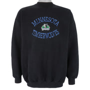 NBA (Logo 7) -  Minnesota Timberwolves Embroidered Sweatshirt 1990s X-Large Vintage Retro Basketball