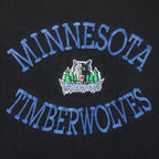 NBA (Logo 7) -  Minnesota Timberwolves Embroidered Sweatshirt 1990s X-Large Vintage Retro Basketball