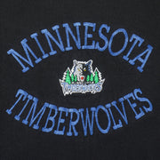 NBA (Logo 7) -  Minnesota Timberwolves Embroidered Sweatshirt 1990s X-Large Vintage Retro Basketball