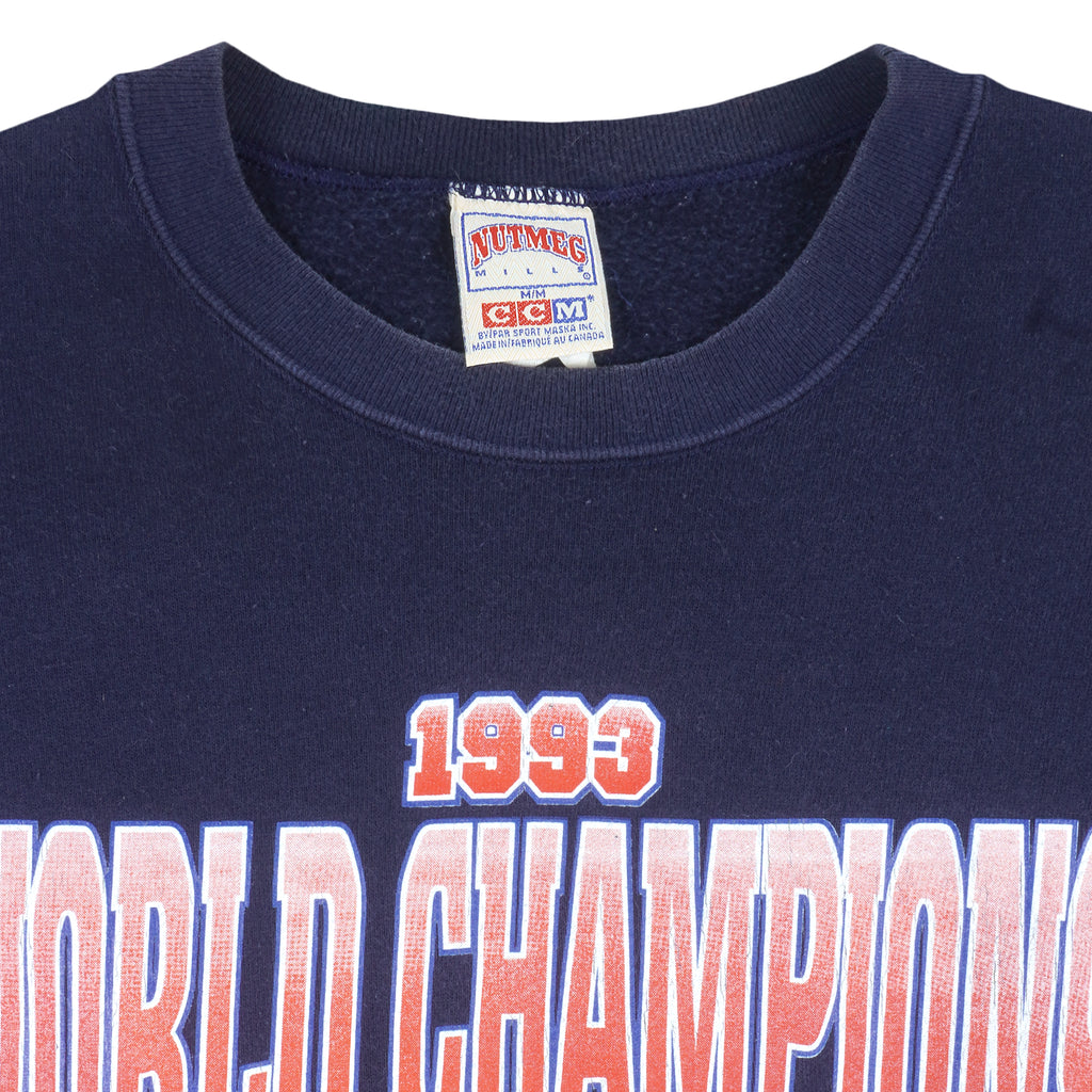 MLB - Toronto Blue Jays, World Champs Crew Neck Sweatshirt 1993 Medium Vintage Retro Baseball