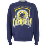 NFL - San Diego Chargers Crew Neck Sweatshirt 1993 X-Large Vintage Retro Football