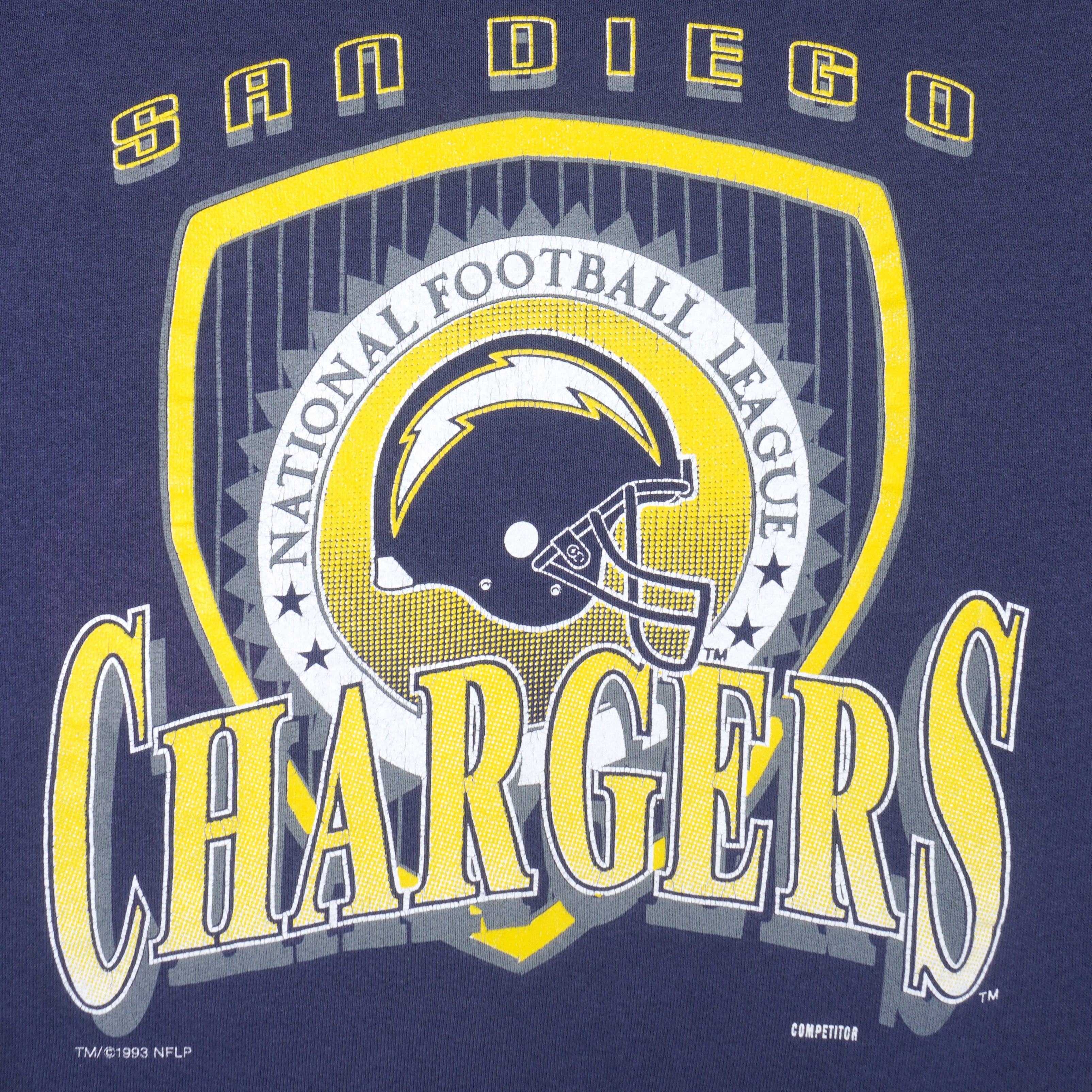 NFL - San Diego Chargers Crew Neck Sweatshirt 1993 X-Large Vintage Retro Football