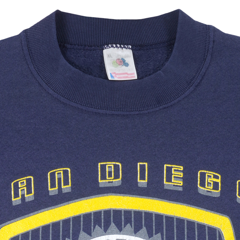 NFL - San Diego Chargers Crew Neck Sweatshirt 1993 X-Large Vintage Retro Football