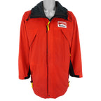 Vintage (Marlboro) - Red With Black Hooded Jacket 1990s X-Large Vintage Retro