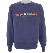 Vintage - Roots Canada Crew Neck Sweatshirt 1990s Medium Vintage Retro