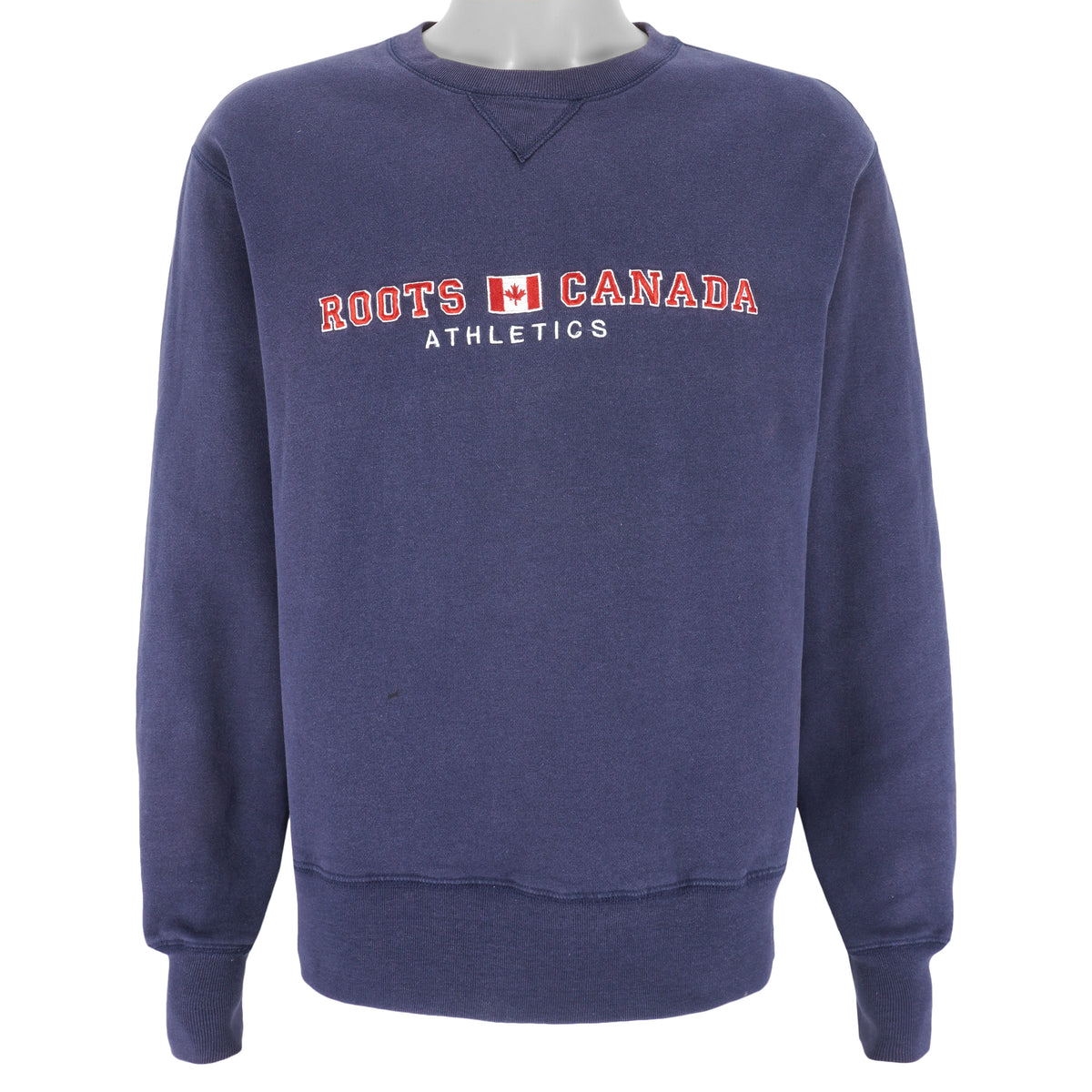 Vintage - Roots Canada Crew Neck Sweatshirt 1990s Medium Vintage Retro