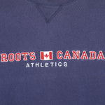 Vintage - Roots Canada Crew Neck Sweatshirt 1990s Medium Vintage Retro