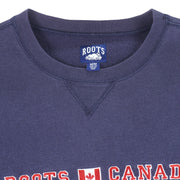 Vintage - Roots Canada Crew Neck Sweatshirt 1990s Medium Vintage Retro