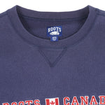 Vintage - Roots Canada Crew Neck Sweatshirt 1990s Medium Vintage Retro