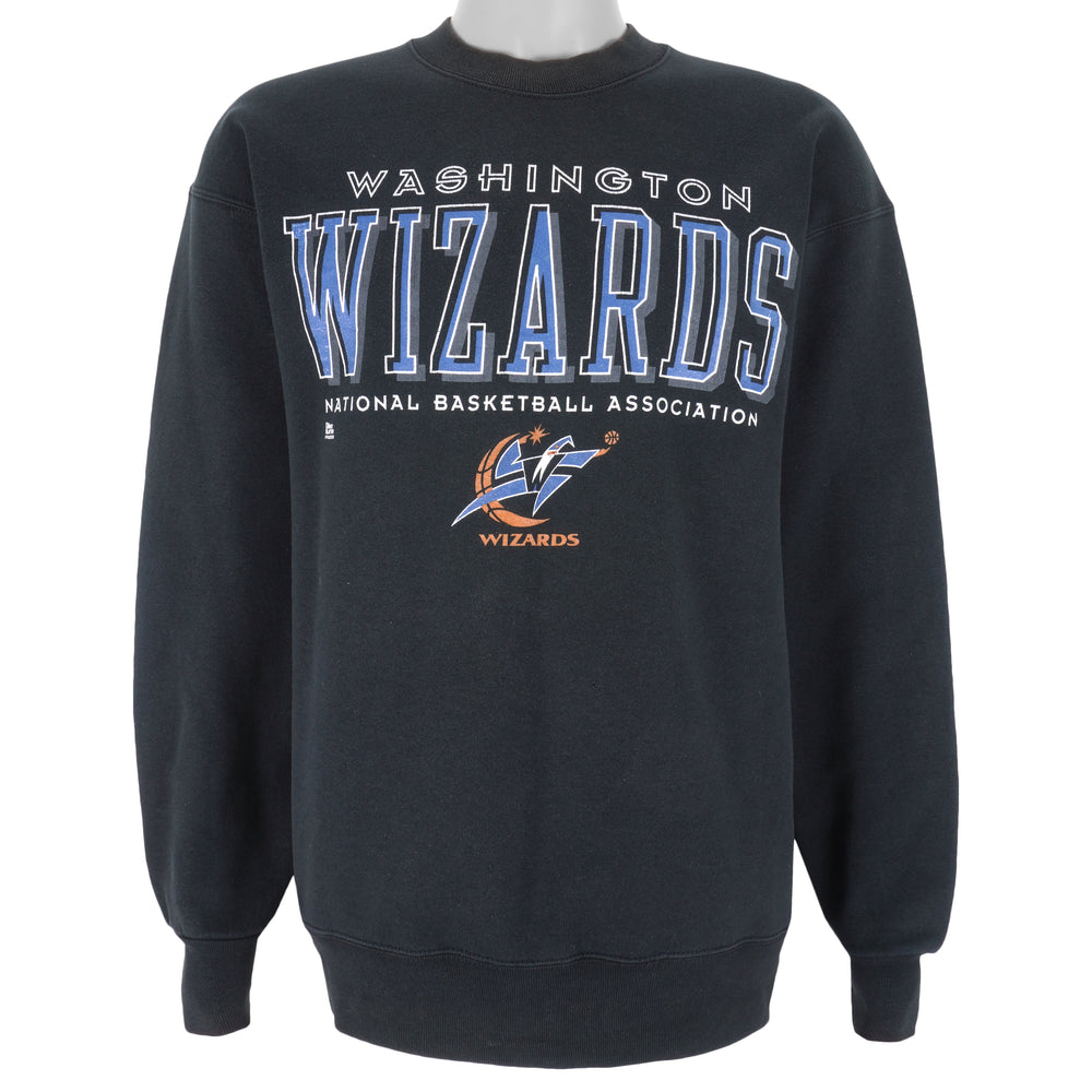 NBA (Pro Player) - Washington Wizards Crew Neck Sweatshirt 1990s Large Vintage Retro Basketball