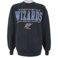 NBA (Pro Player) - Washington Wizards Crew Neck Sweatshirt 1990s Large Vintage Retro Basketball