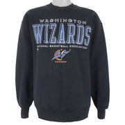 NBA (Pro Player) - Washington Wizards Crew Neck Sweatshirt 1990s Large Vintage Retro Basketball