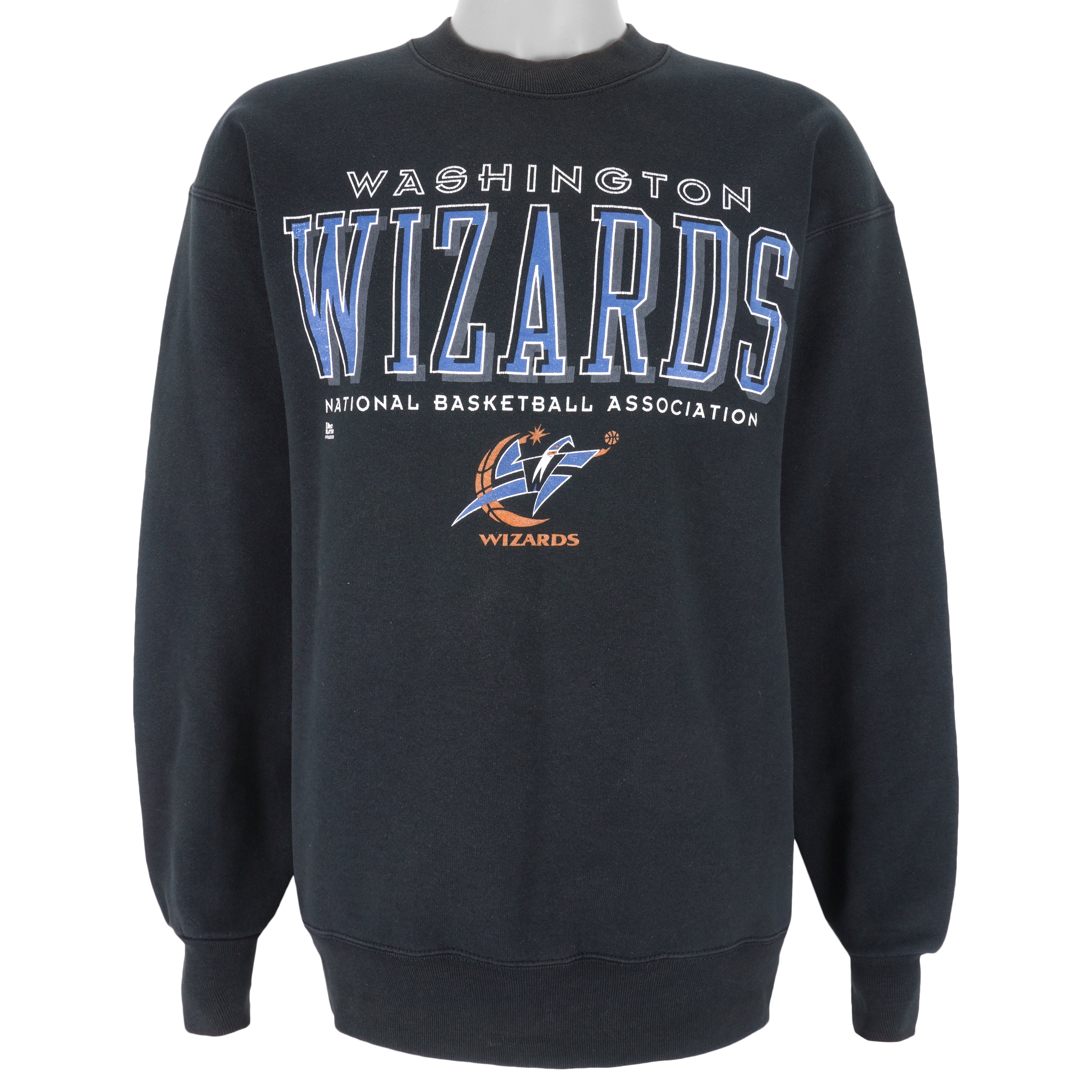 NBA (Pro Player) - Washington Wizards Crew Neck Sweatshirt 1990s Large Vintage Retro Basketball