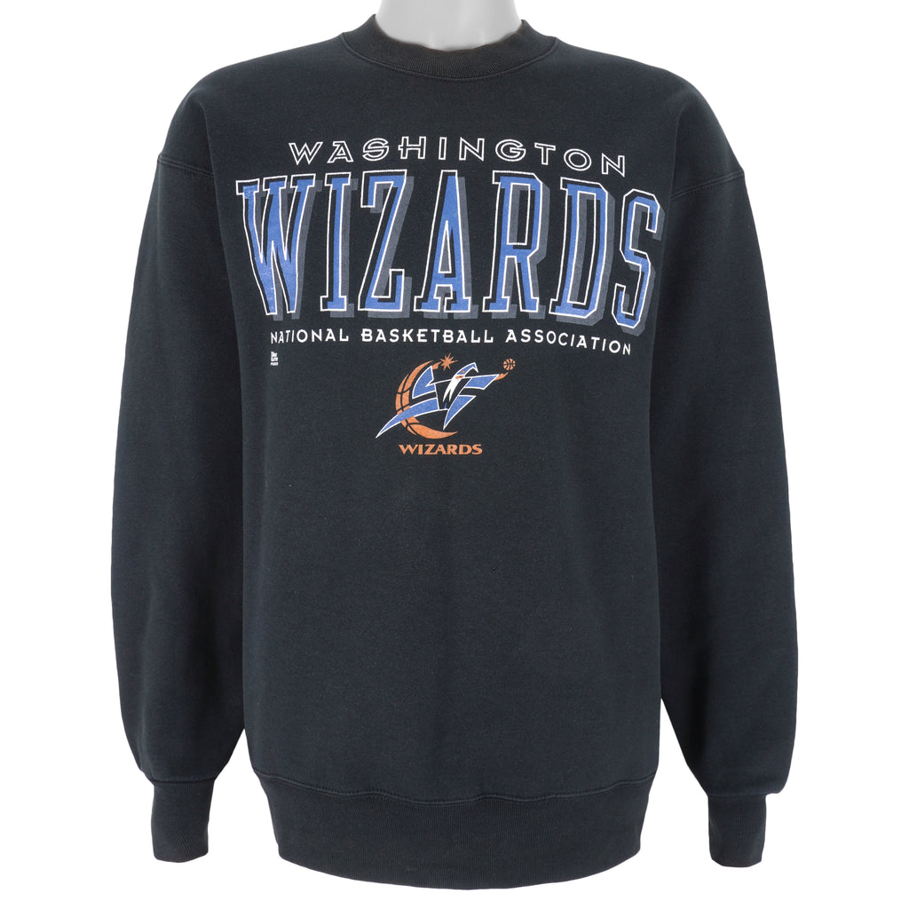 NBA (Pro Player) - Washington Wizards Crew Neck Sweatshirt 1990s Large Vintage Retro Basketball