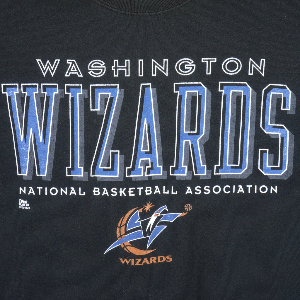 NBA (Pro Player) - Washington Wizards Crew Neck Sweatshirt 1990s Large Vintage Retro Basketball