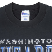 NBA (Pro Player) - Washington Wizards Crew Neck Sweatshirt 1990s Large Vintage Retro Basketball