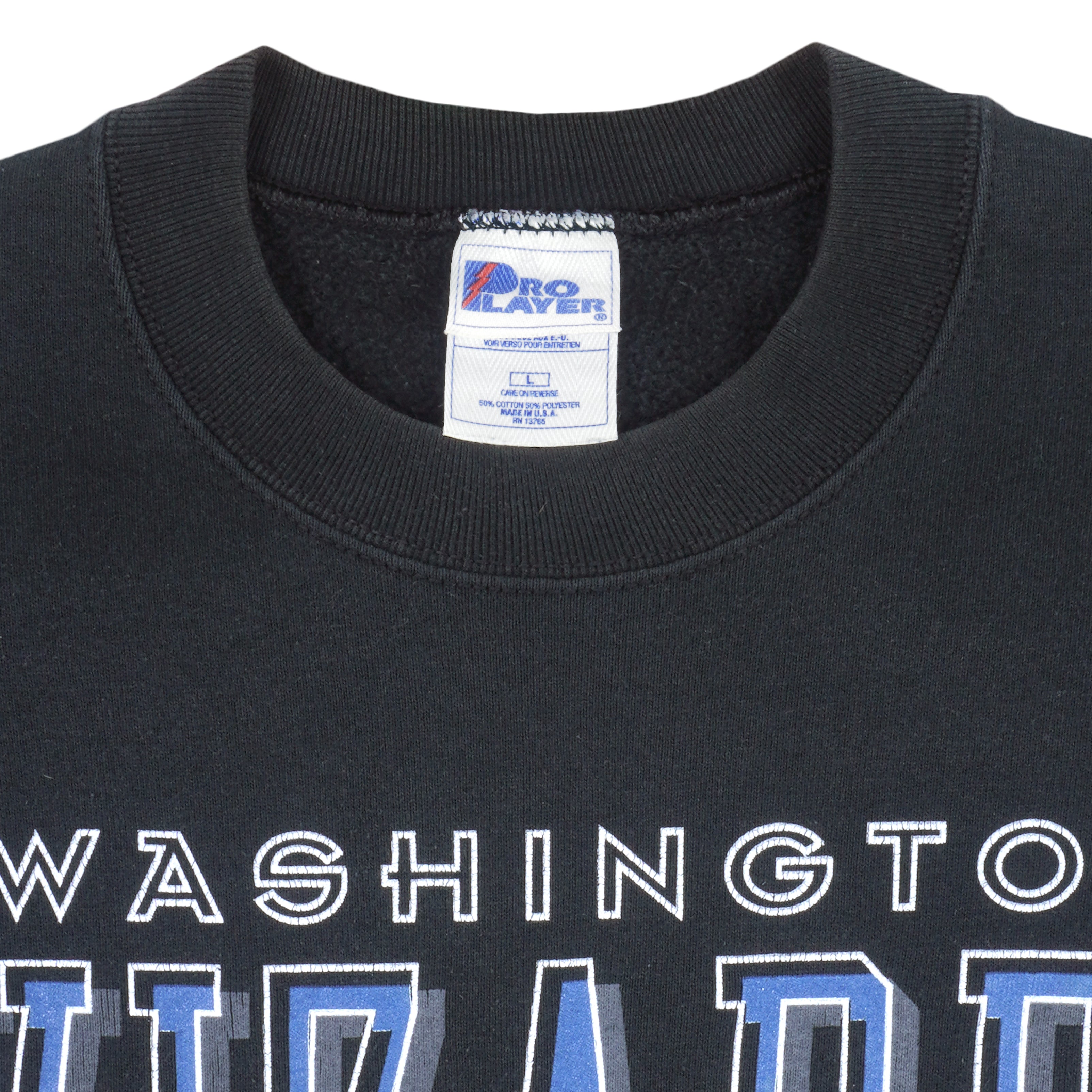 NBA (Pro Player) - Washington Wizards Crew Neck Sweatshirt 1990s Large Vintage Retro Basketball