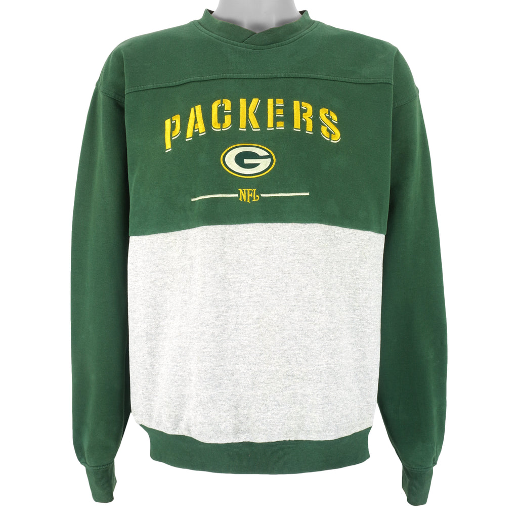 NFL - Green Bay Packers Embroidered Crew Neck Sweatshirt 1990s X-Large Vintage Retro Football