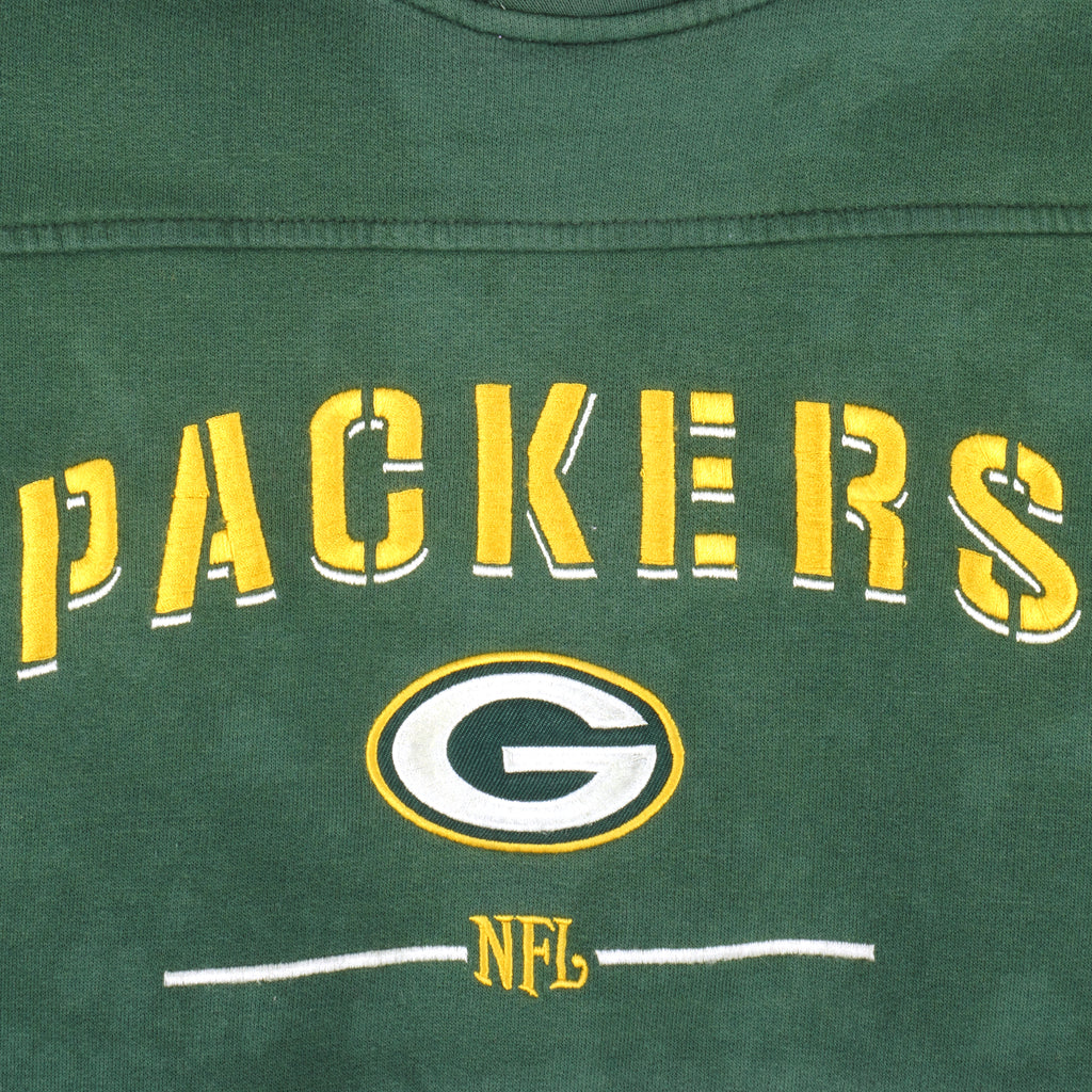 NFL - Green Bay Packers Embroidered Crew Neck Sweatshirt 1990s X-Large Vintage Retro Football
