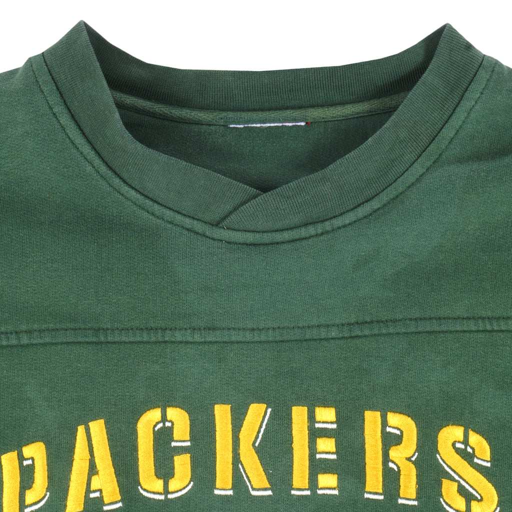 NFL - Green Bay Packers Embroidered Crew Neck Sweatshirt 1990s X-Large Vintage Retro Football