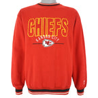 NFL (Logo 7) - Kansas City Chiefs Embroidered Sweatshirt 1990s Large Vintage Retro Football