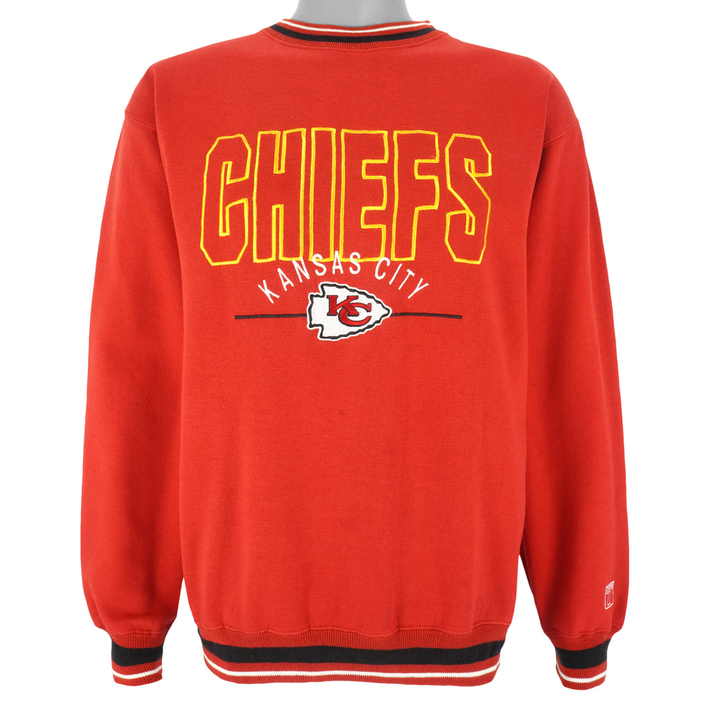 Vintage NFL (Logo 7) - Kansas City Chiefs Embroidered Sweatshirt 1990's ...