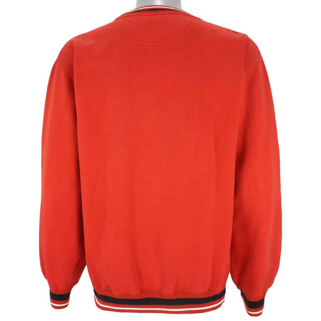 NFL (Logo 7) - Kansas City Chiefs Embroidered Sweatshirt 1990s Large Vintage Retro Football