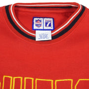 NFL (Logo 7) - Kansas City Chiefs Embroidered Sweatshirt 1990s Large Vintage Retro Football