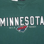 NHL - Minnesota Wild Embroidered Sweatshirt 2000s X-Large Vintage Retro Hockey