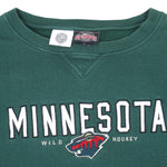 NHL - Minnesota Wild Embroidered Sweatshirt 2000s X-Large Vintage Retro Hockey