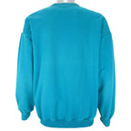 Puma - White & Blue Crew Neck Sweatshirt 1990s Large Vintage Retro