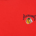 NHL (Lee) - Chicago Blackhawks Embroidered Crew Neck Sweatshirt 1990s X-Large Vintage Retro Hockey