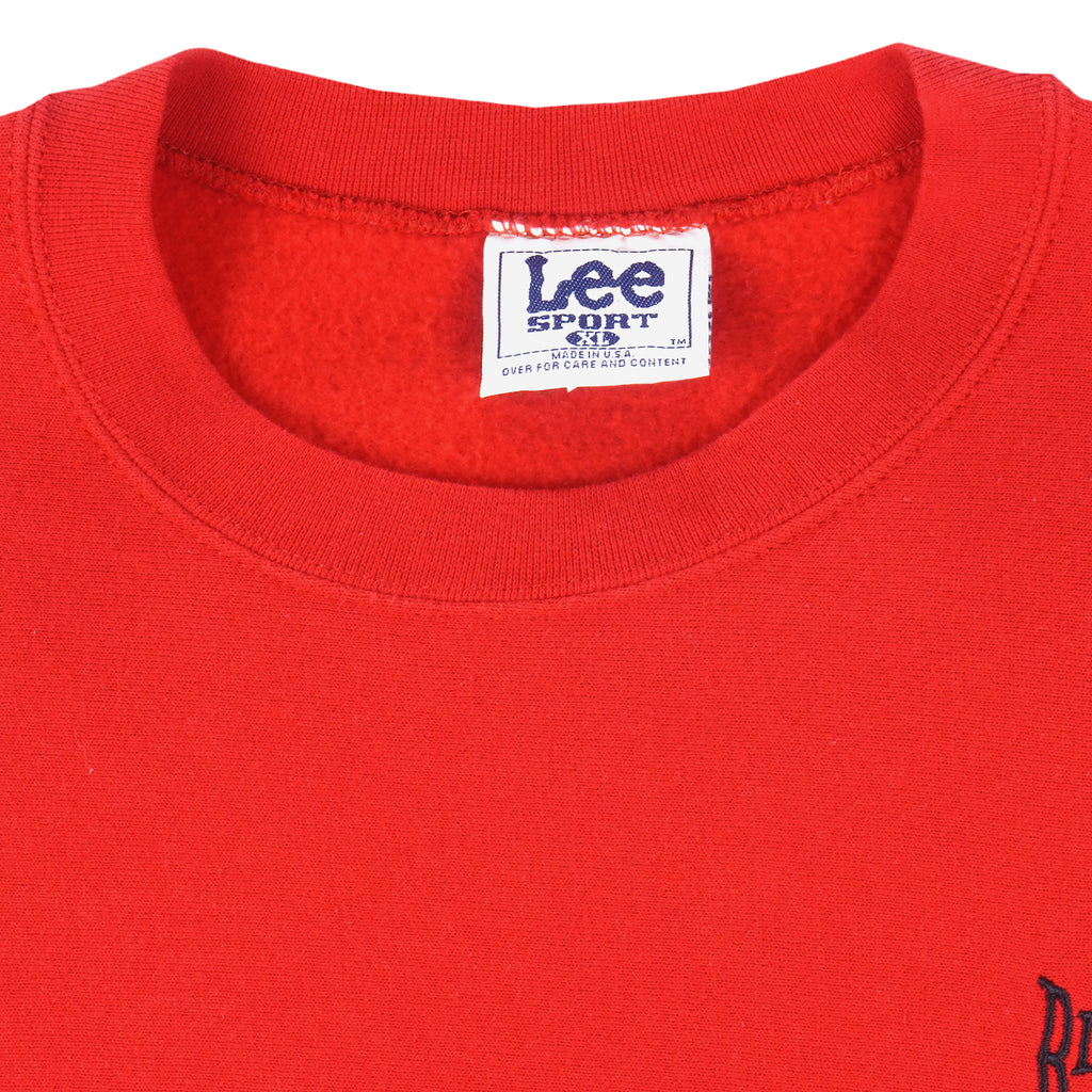 NHL (Lee) - Chicago Blackhawks Embroidered Crew Neck Sweatshirt 1990s X-Large Vintage Retro Hockey