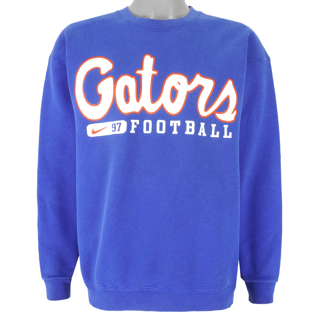 Nike - Florida Gators 97 Football Crew Neck Sweatshirt 1990s Medium Vintage Retro Football