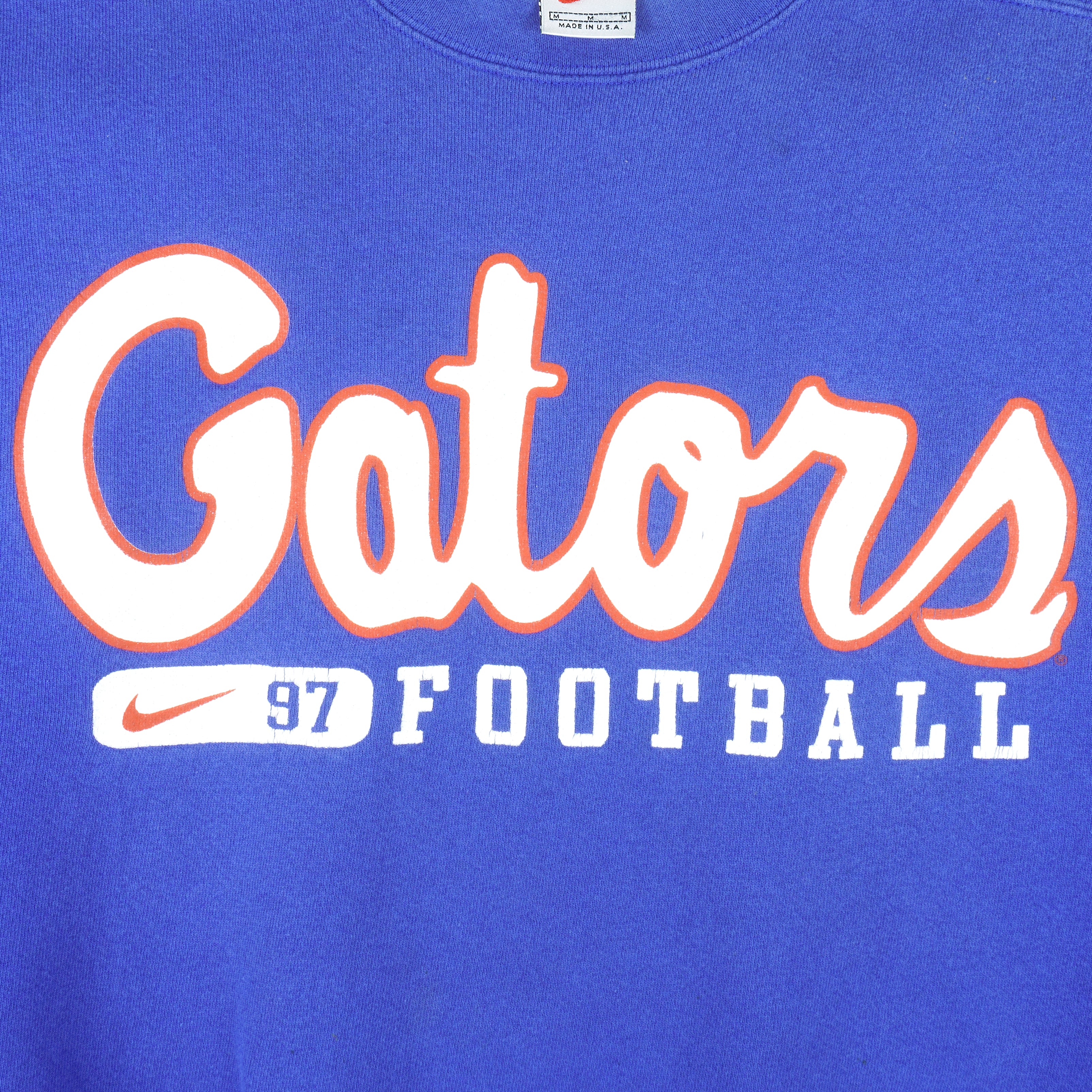 Nike - Florida Gators 97 Football Crew Neck Sweatshirt 1990s Medium Vintage Retro Football
