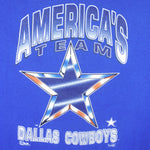 NFL (Salem) - Dallas Cowboys Spell-Out Sweatshirt 1990s Large Vintage Retro Football