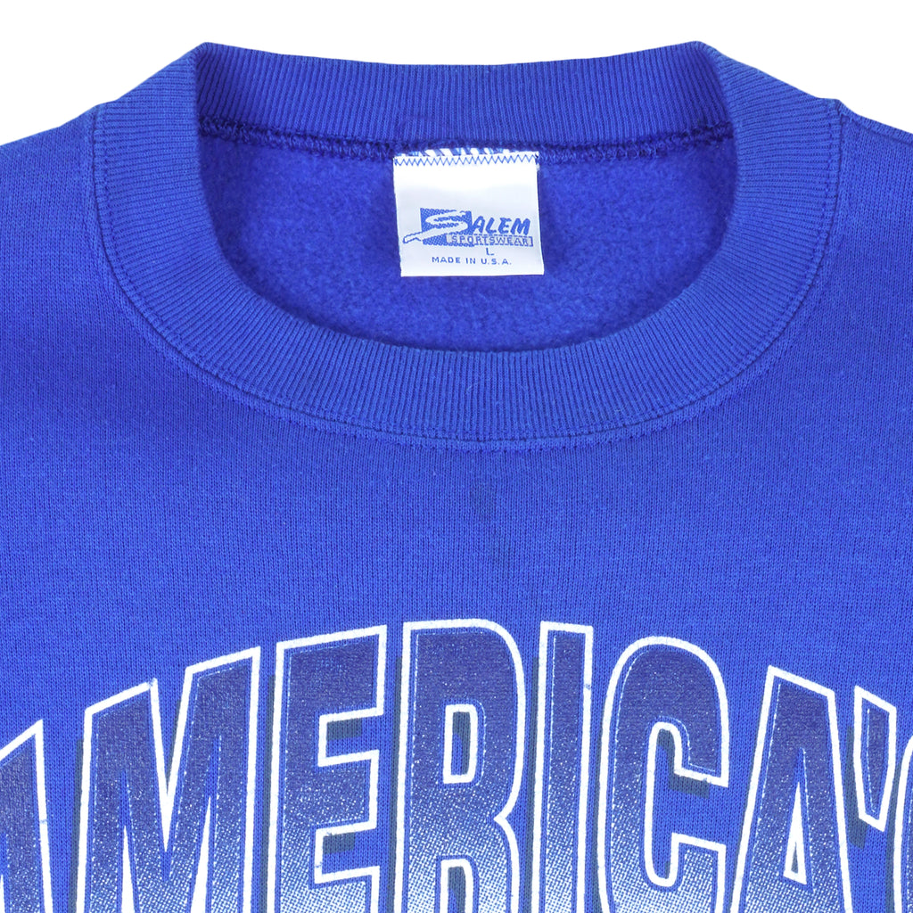 NFL (Salem) - Dallas Cowboys Spell-Out Sweatshirt 1990s Large Vintage Retro Football