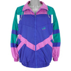 Puma - Green, Pink & Blue Colorblock Jacket 1990s X-Large Vintage Retro